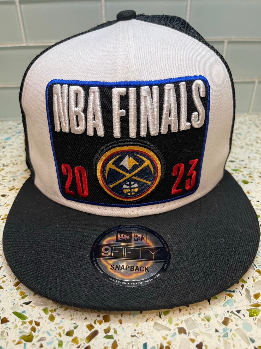 New Era 9FIFTY Denver Nuggets 2023 NBA Finals Champions Trucker Snapback Hat